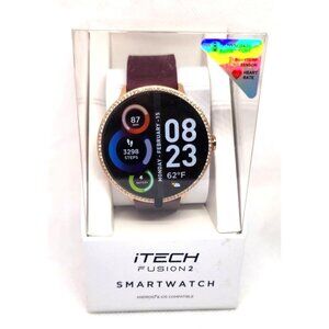 iTech Fusion 2 Health & Fitness Smartwatch | iOS & Android Compatible